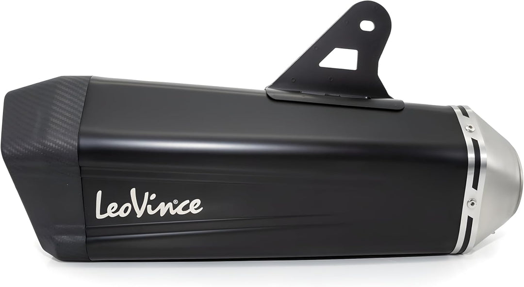 Endschalldämpfer/Auspuffanlage LeoVince SLIP-ON SBK LV-12 Black Edition, Edelstahl schwarz, Carbon K