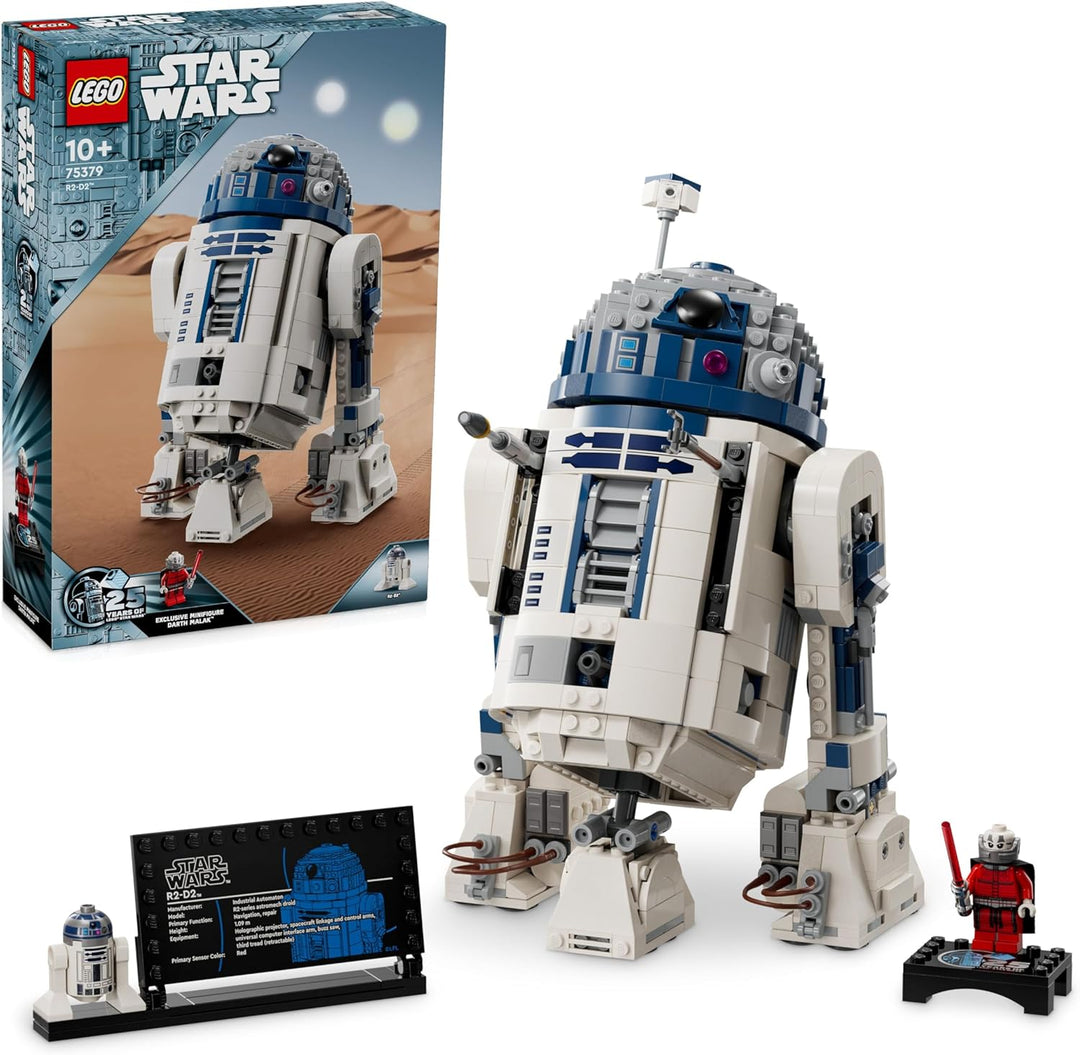 Lego Star Wars R2-D2, Modell-Set für Kinder, Jungen & Mädchen, baubare Spielzeug-Droidenfigur mit 25