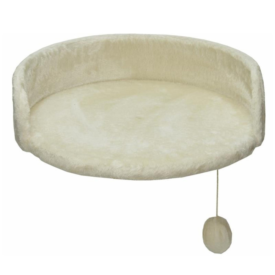 nanook Kratzbaum Liegeplatz Top für kräftige Katzen - Grösse XXL - 46 cm Ø - Beige Mandelbeige, Mand