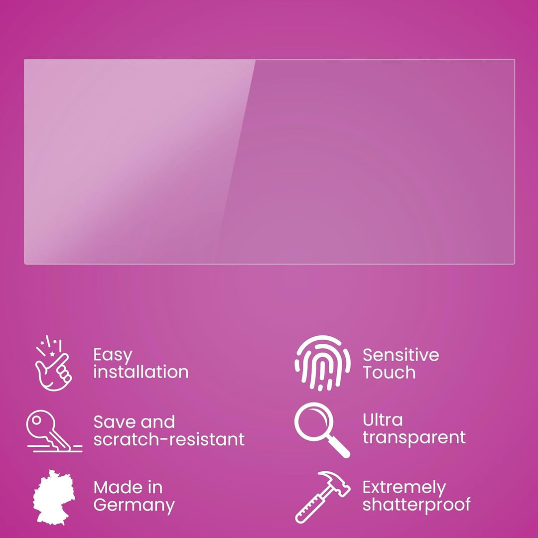 atFoliX Glasfolie kompatibel mit MSI Optix MPG341CQR Panzerfolie, 9H Hybrid-Glass FX Schutzpanzer Fo