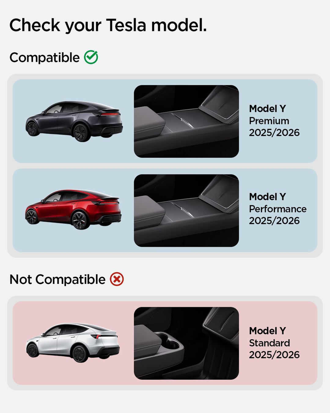 Spigen Auto Kofferraum Organizer für Tesla Model Y Juniper (Nur Premium & Performance 2025 2026), Fr