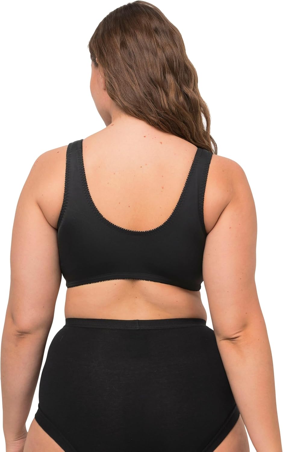 Ulla Popken Damen Basic-v-Shirt T 62-64 Schwarz, 62-64 Schwarz
