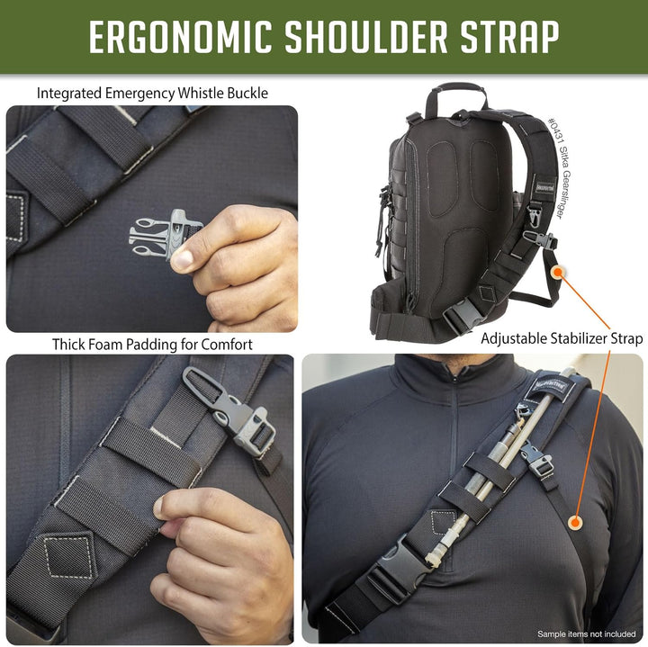 Maxpedition Gearslinger Sitka, 10 liters Schwarz, Schwarz