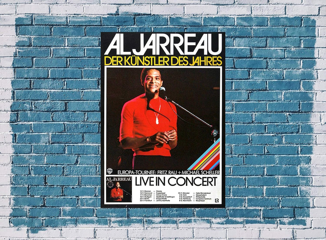 Al Jarreau - The Rainbow, Tour 1979 » Konzertplakat/Premium Poster | Live Konzert Veranstaltung | DI