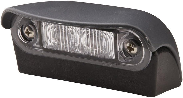 HELLA - Kennzeichenleuchte - LED - 12/24V - Anbau/Schraubanschluss - Lichtscheibenfarbe: glasklar -