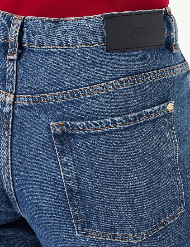 7 For All Mankind Damen The Modern Straight Jeans 24 Dark Blue, 24 Dark Blue