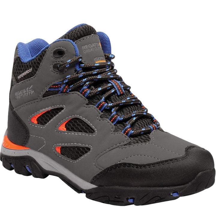 Regatta Jungen Holcombe Iep Wasserdichte, Atmungsaktive Halbhohe Wanderstiefel mit AbriebschutzGummi
