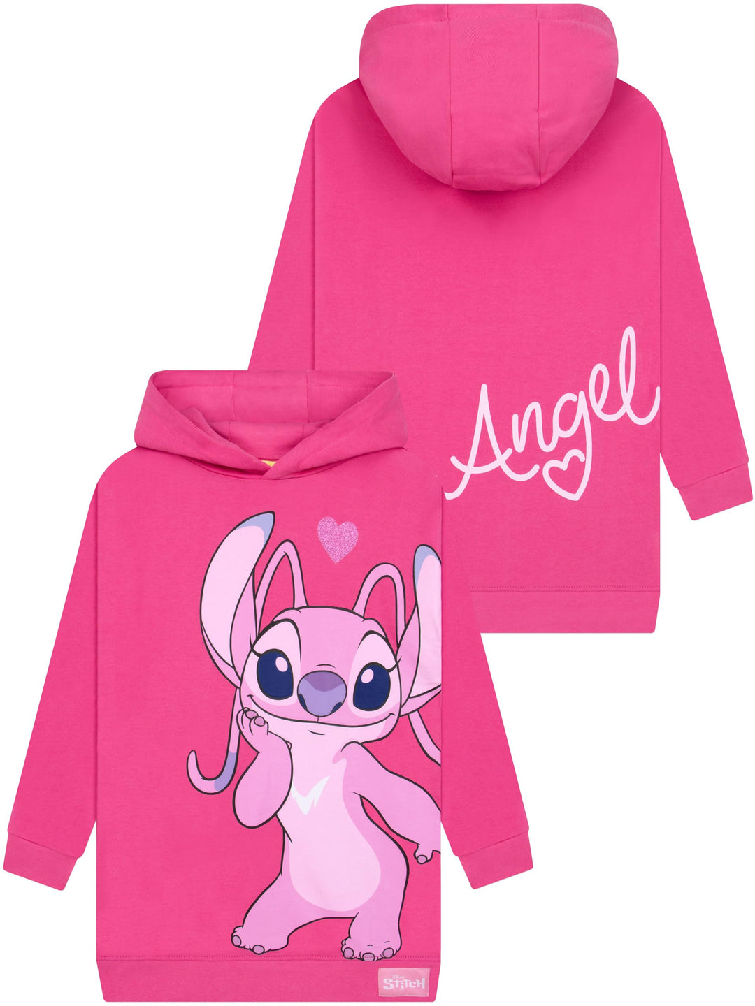 Disney Stitch Pullover | Angel Lang Kapuzenpullover Für Mädchen | Stitch Kleidung Mädchen| Offiziell