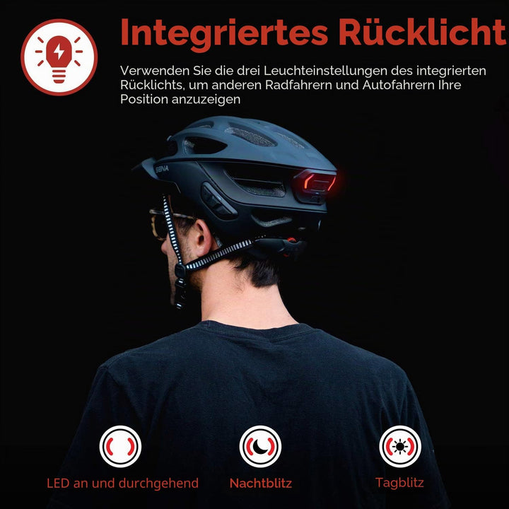 Sena R1 EVO Smart Fahrradhelm (Matte White, Grösse M)