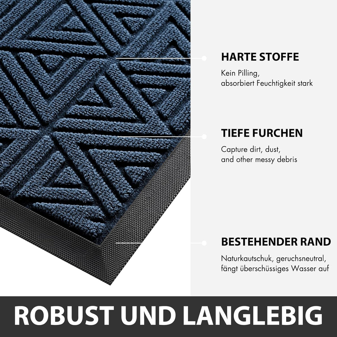 Yimobra Fussmatte für den Aussenbereich, strapazierfähige und langlebige Eingangsmatte für den Ausse