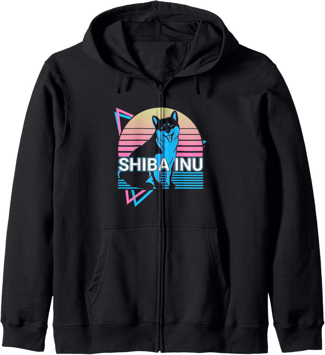 Shiba Inu Retro Kapuzenjacke