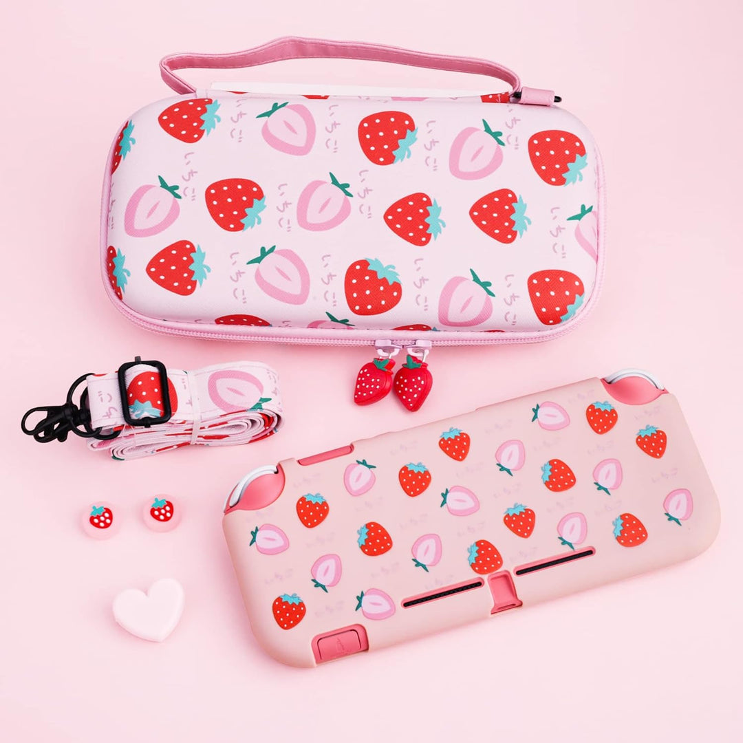 RHOTALL Tragetasche für Nintendo Switch Lite, niedliche Schutzhülle für Switch Lite mit TPU-Schutzhü