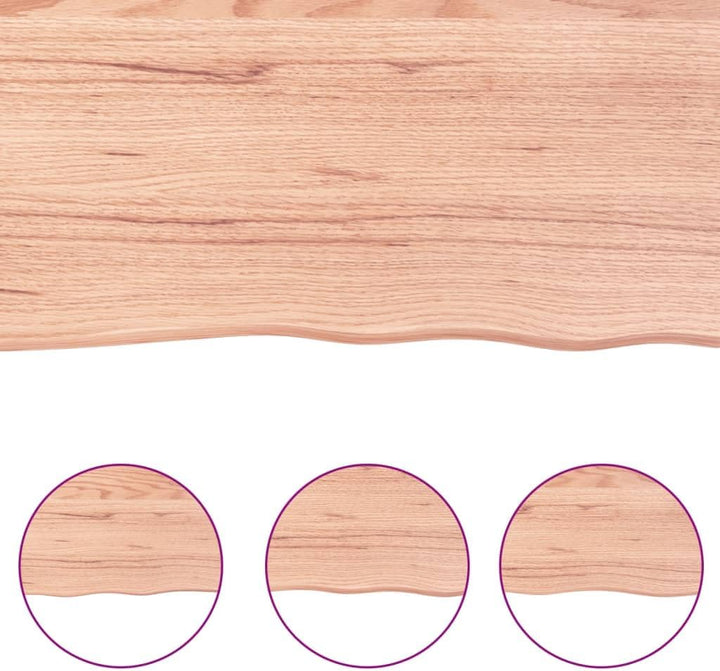 vidaXL Waschtischplatte, Multifunktional Arbeitsplatte mit Naturkante, Waschtischkonsole Tischplatte