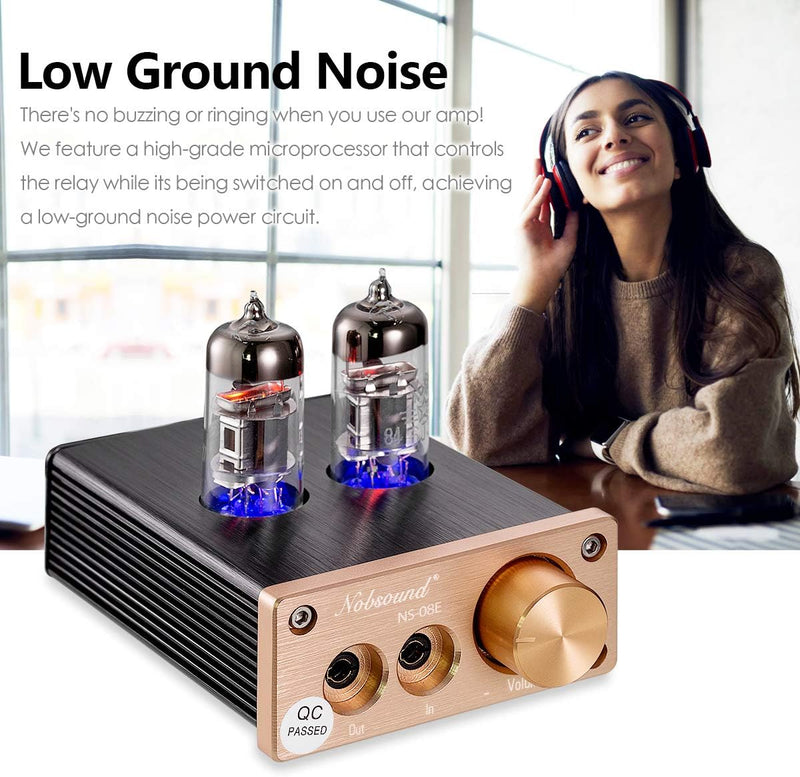 Nobsound HiFi Mini Valve Tube Headphone Amplifier Stereo amp Audio Kopfhörerverstärker