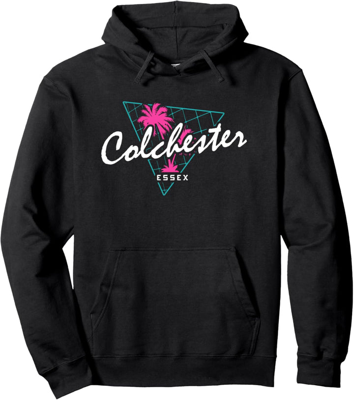 Colchester Retro 80er Jahre Grafik Vintage Pullover Hoodie