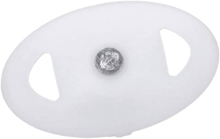 500 Stück Nagelscheiben Ø 3x50 mm mit Montagenagel Stahl oval Weiss Ø 3x50mm 500, Ø 3x50mm 500