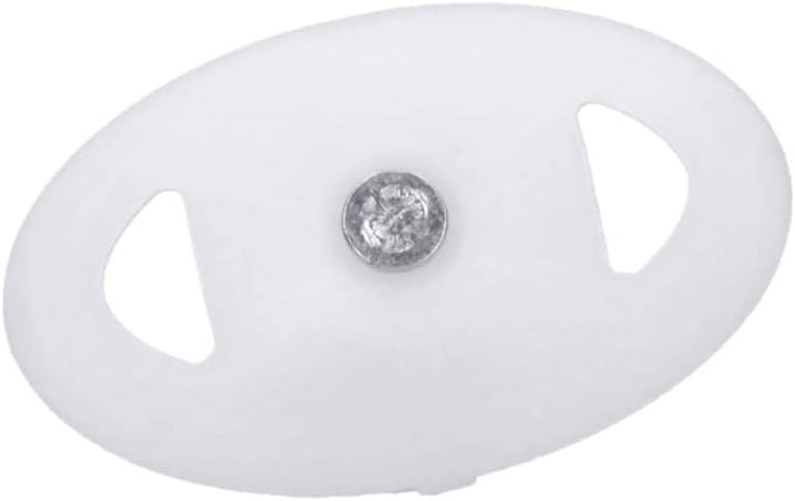 500 Stück Nagelscheiben Ø 3x50 mm mit Montagenagel Stahl oval Weiss Ø 3x50mm 500, Ø 3x50mm 500