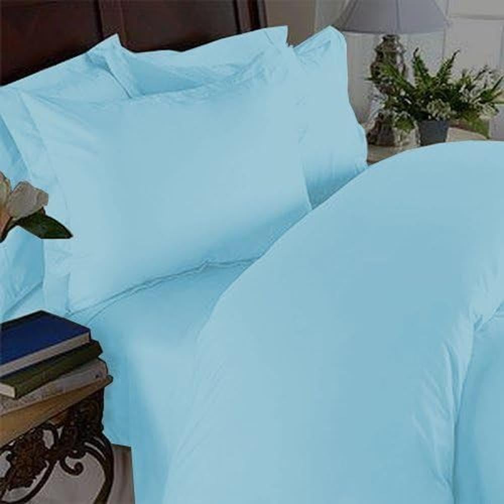 Elegant Comfort Laken-Set, baumwolle, aqua, Cali King Cali King Aqua, Cali King Aqua