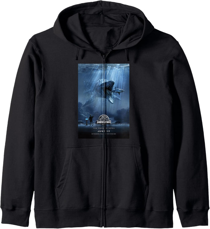 Jurassic World Mosasaurus Movie Poster Kapuzenjacke