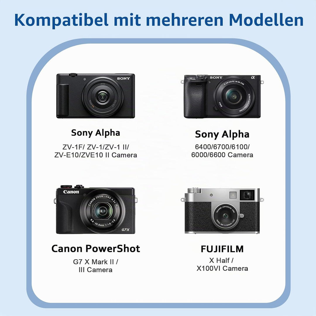 XANAD Tasche für Sony Alpha 6700/6400 / 6100 / ZV-1 / ZV-1 II/ZV-E10 / ZVE10 ll/ZV-1F / FUJIFILM X10
