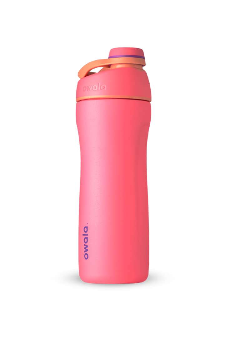 Owala Twist Edelstahl Trinkflasche mit Drehverschluss, 560ml, Hyper Flamingo 560 ml Hyper Flamingo,