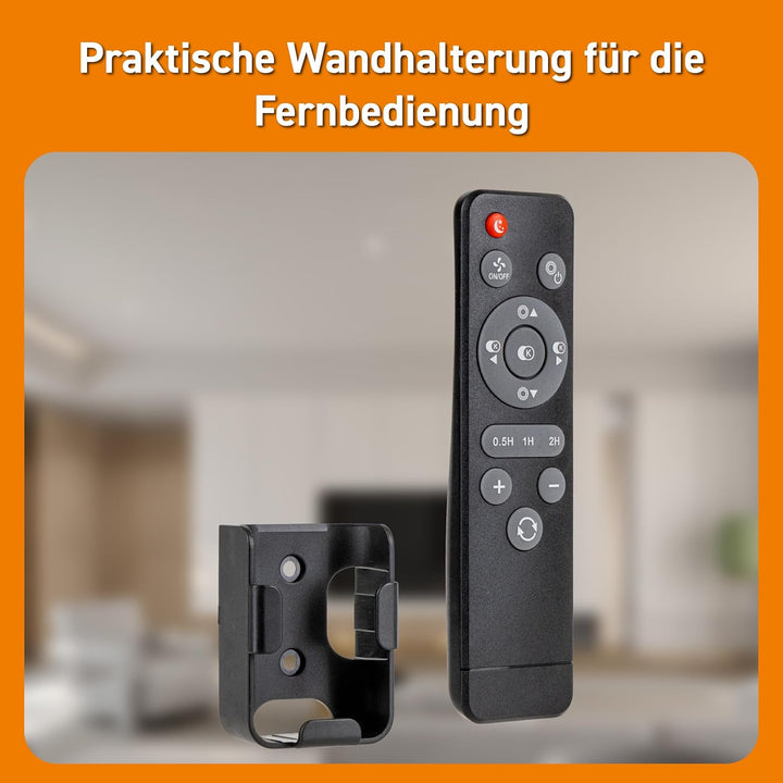 Proventa LED Deckenleuchte mit Ventilator IP44 Wasserfest 42W 900lm Ø51cm CCT 2000K-4000K Fernbedien