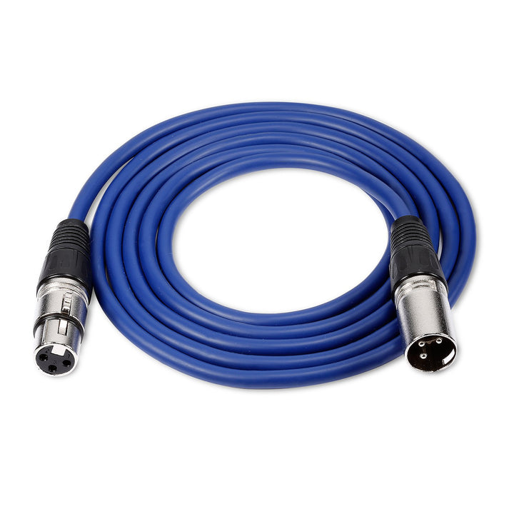 Neewer 6-Pack 1 Meter Audio Kabelkabel, XLR Stecker auf XLR Buchse Mikrofon Farbkabel (grün, blau, l