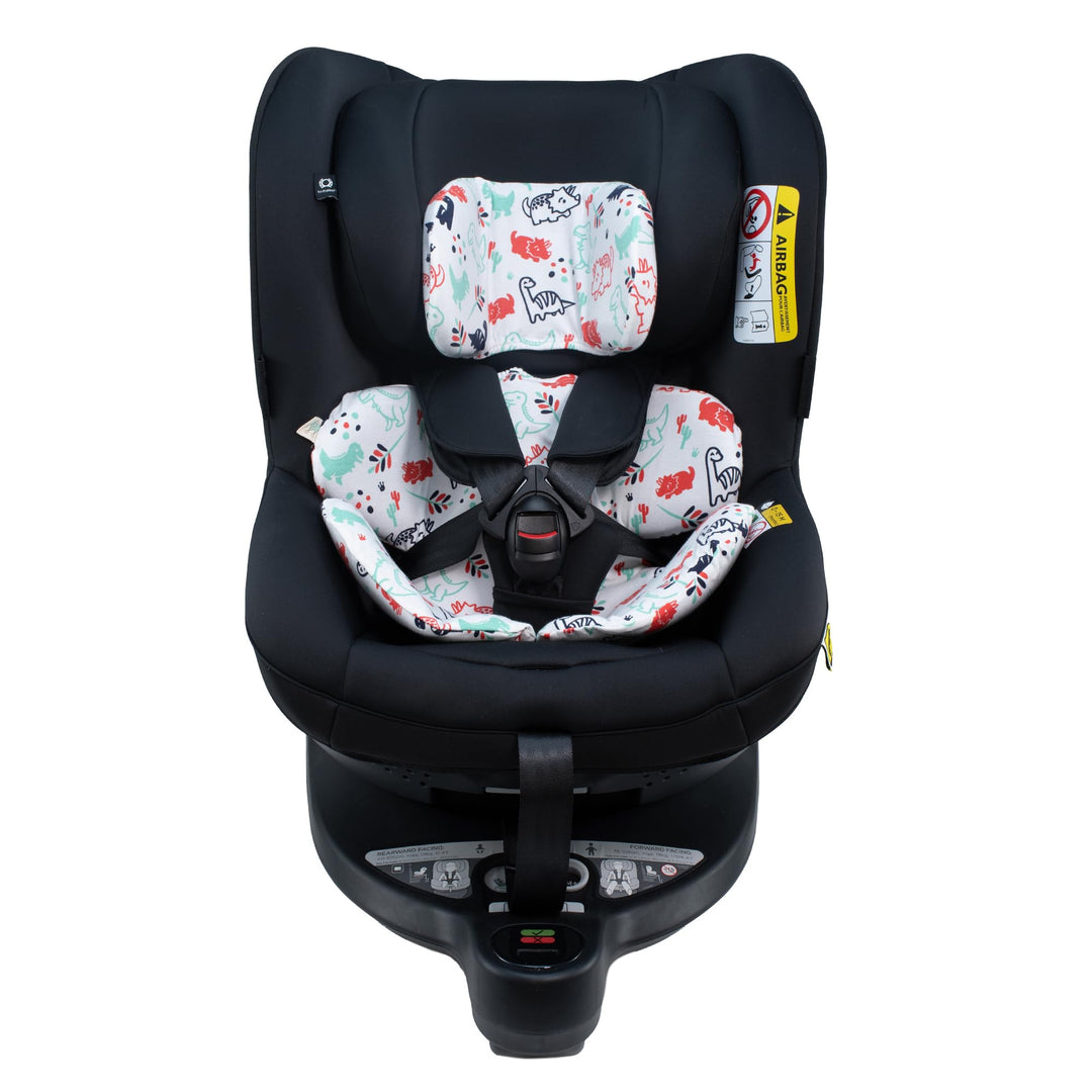 JYOKO Kids Bezug aus Baumwolle für Autositzverkleinerer, kompatibel mit Joie I-Spin 360 (Dino Party)
