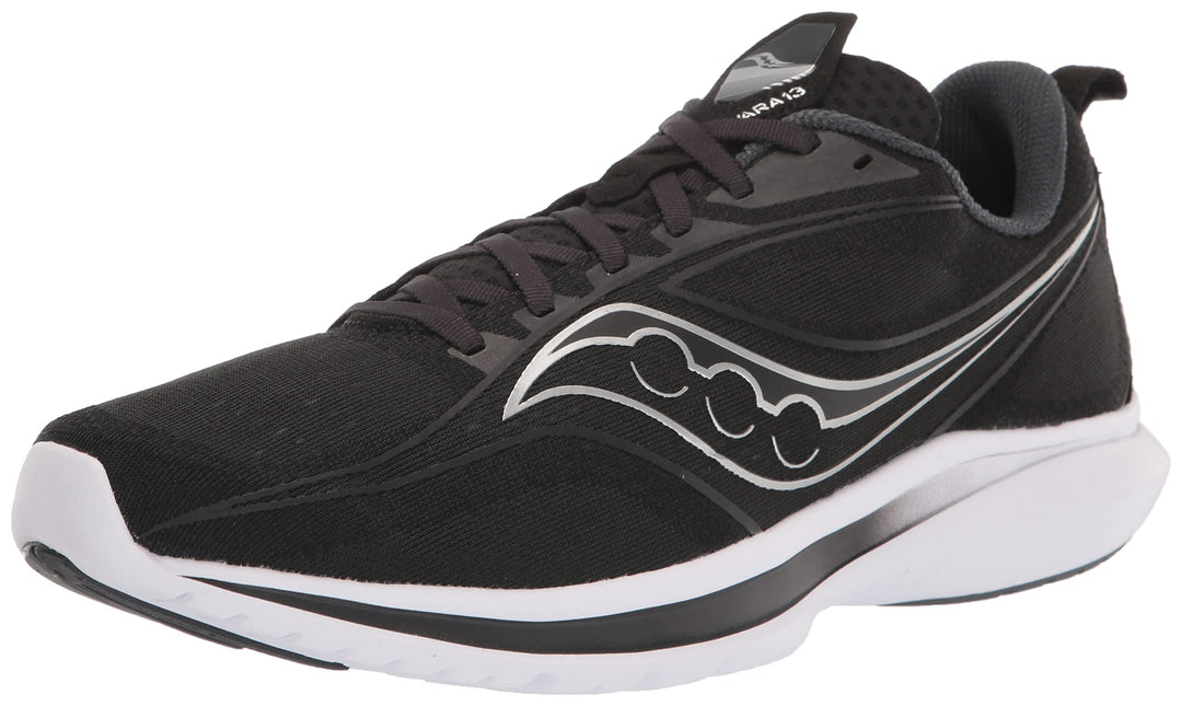 Saucony Herren Kinvara 13 Laufschuh 45 EU Schwarz Silber, 45 EU Schwarz Silber