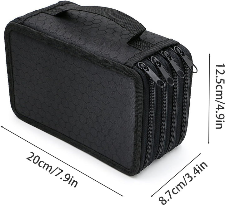 Federmäppchen Grosse 72 Slots Federmappe für Schule Studenten, Arbeit, Office Pen Organizer Holder S