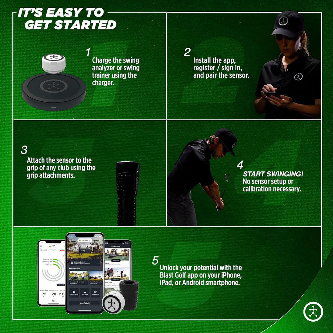 Blast Swing Analyzers (Sensor) Advanced Player Development for Every Level, Analyzes Swings, Tracks