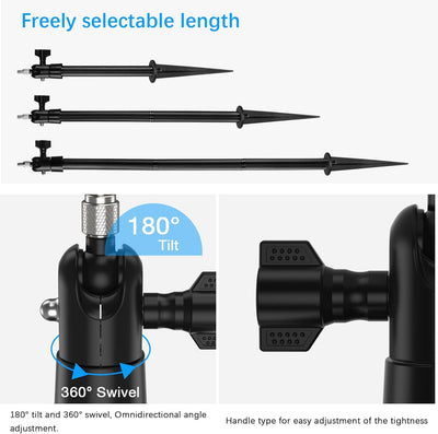 TIUIHU Spike Pole Mount Ground Stake mit Schutzhülle für Blink All-New Blink Outdoor/Indoor, Suitabl