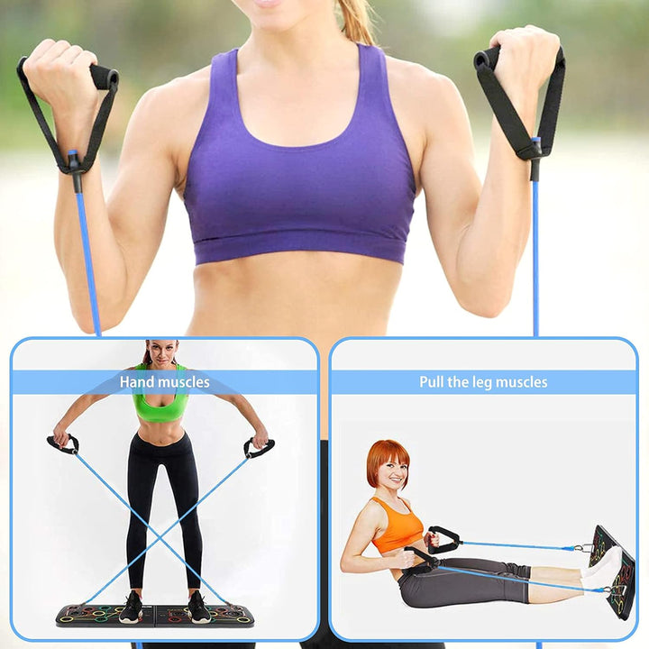 Unipampa Push Up Rack Board, 23 in 1 faltbares Multifunktions Heimtrainings Fitnessgerät, Tragbarer