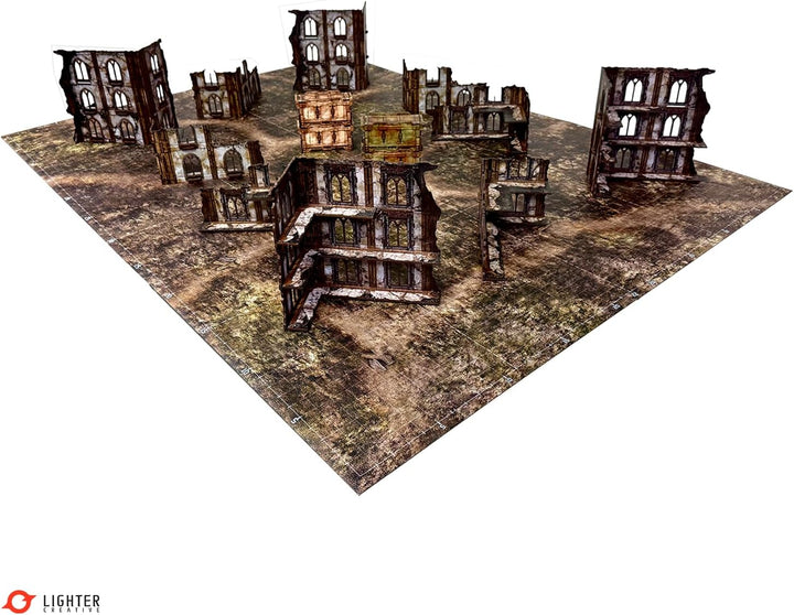 Spielmatte 44 x 60 Matte für WHAoS, 112 x 152 cm, aus Kunstleder, 1,1 mm Dick - Blighted Gloommoor