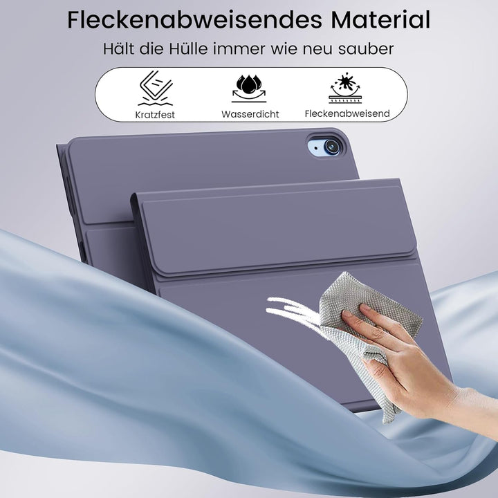 Hülle mit Tastatur für iPad Air 11 Zoll 2025 2024 (M3/M2), iPad Air 5 4 2022/2020 10,9 Zoll, Soft TP