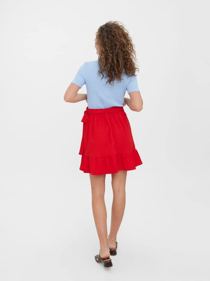 VERO MODA Damen Vmcita Bobble Wrap Skirt Noos Rock XS Goji Berry, XS Goji Berry