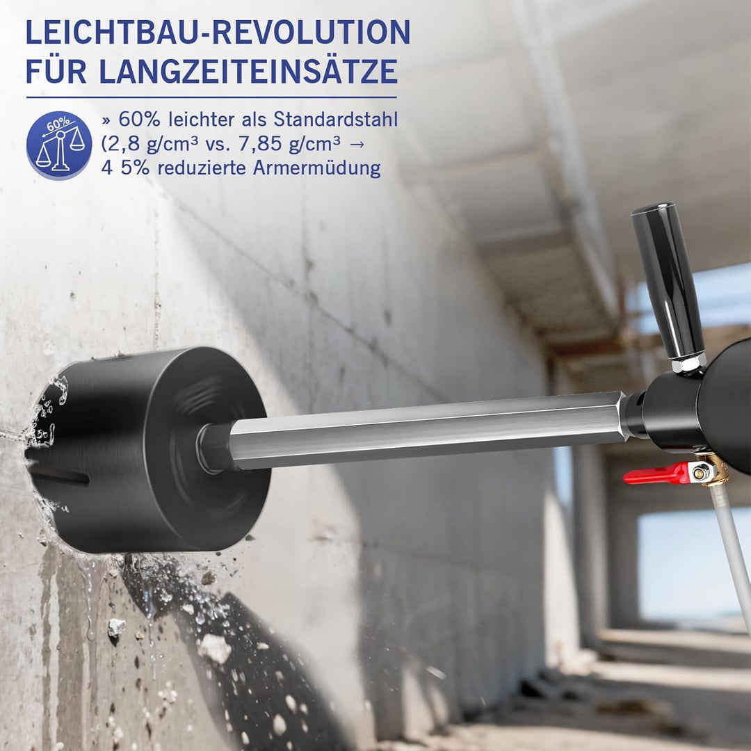 200mm Diamantbohrkrone Verlängerung aus Aluminiumlegierung, Robuste und Leicht | Anschluss 1 1/4'' U