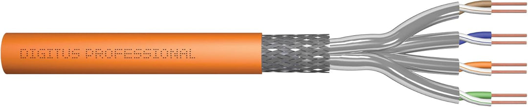 DIGITUS 25 m Cat 7 Netzwerkkabel - S-FTP (PiMF) Simplex - BauPVO Dca - LSZH Halogenfrei - 1200 MHz K