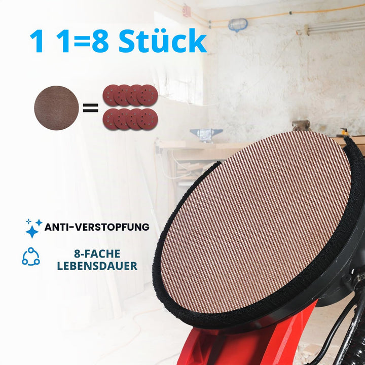 20 Stück Schleifgitter 225mm klett 150 körnung, für Trockenbauschleifer und Deckenschleifer Körnung