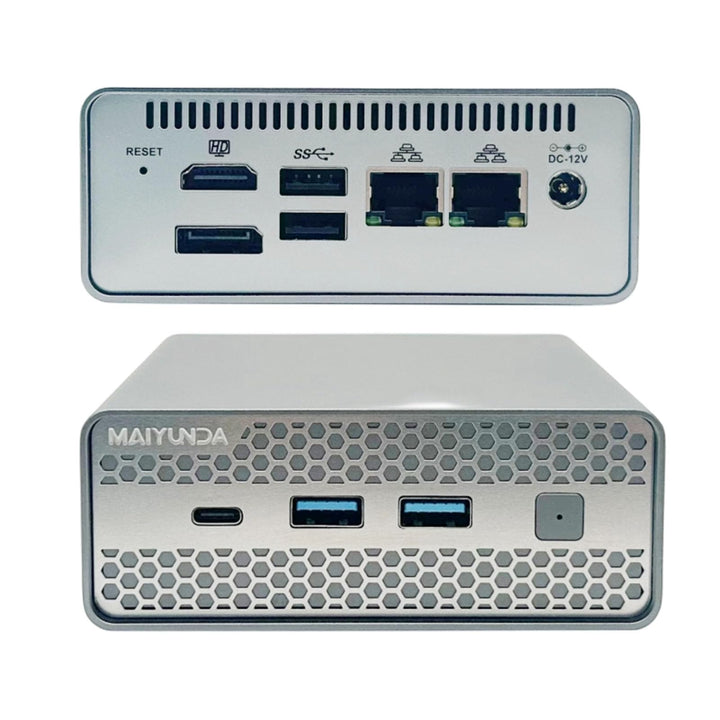 Desktop-NAS Mini-PC (M1S N150), 2X i226-V 2,5G, Unterstützung für 4X M.2 NVMe und DDR5, 34 TB NAS (N