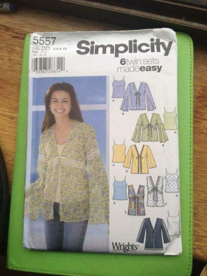 Simplicity Schnittmuster 5557 Damen Schrägband Camisole Cardigan Weste 36-38
