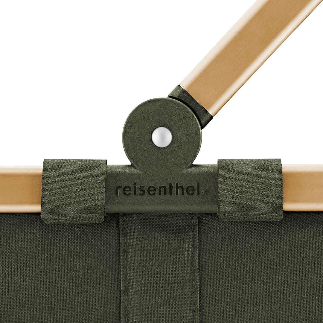 reisenthel carrybag forest gold – Stabiler Einkaufskorb mit viel Stauraum und praktischer Innentasch