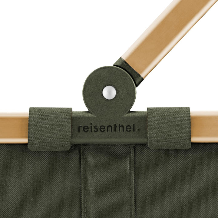reisenthel carrybag forest gold – Stabiler Einkaufskorb mit viel Stauraum und praktischer Innentasch