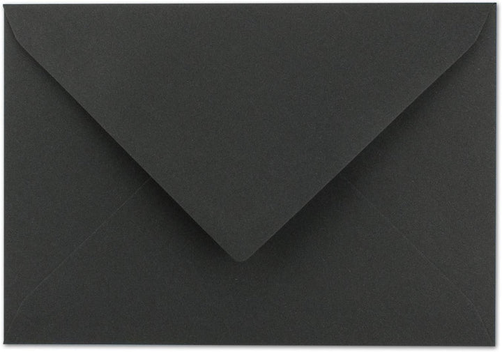 300x Vintage Brief-Umschläge DIN C5 Kraftpapier 120 g/m² - 157 x 225 mm - schwarz Recycling - Nasskl