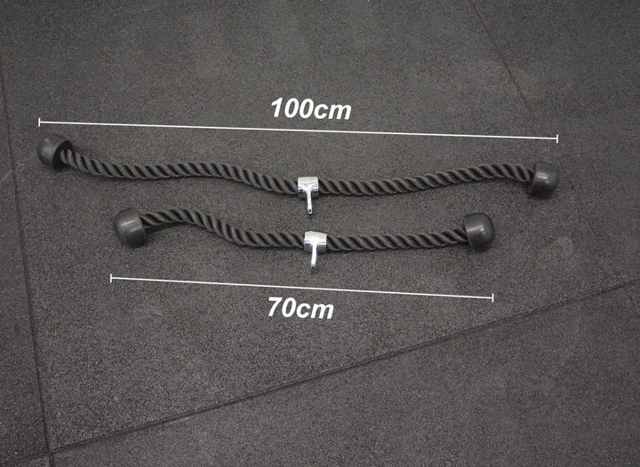 POWER-XTREME Kabelzuggriff | Trizeps-Seil | Trizeps-Tau | 70cm | 100cm | mit Drehgelenk | Bizeps-Sei