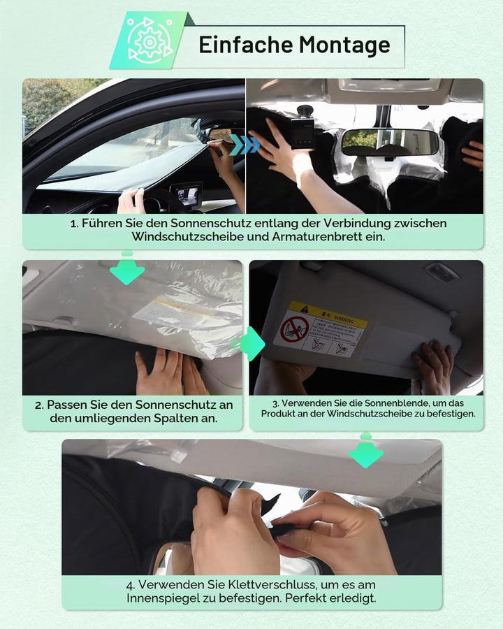 GAFAT Kompatibel mit Hyundai Kona SX2 2024 2025 Sonnenschutz Frontscheibe Innen, Kona SX2 Hybird EV
