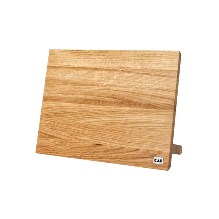 KAI magnetischer Messerblock zum Aufstellen aus Eiche - Premium Holz - Platz für 6-8 Messer - Abmess