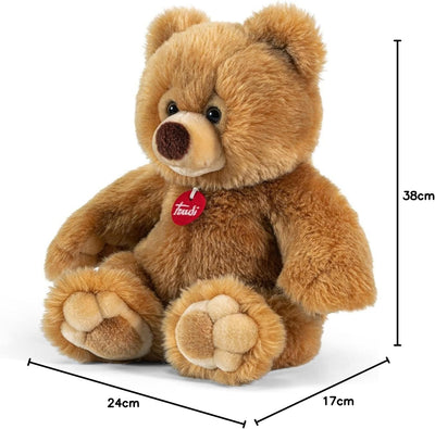 John Adams Trudi, Bear Ettore: 38cm Soft Honey Plush Bear, Christmas, Baby Shower, Birthday or Chris