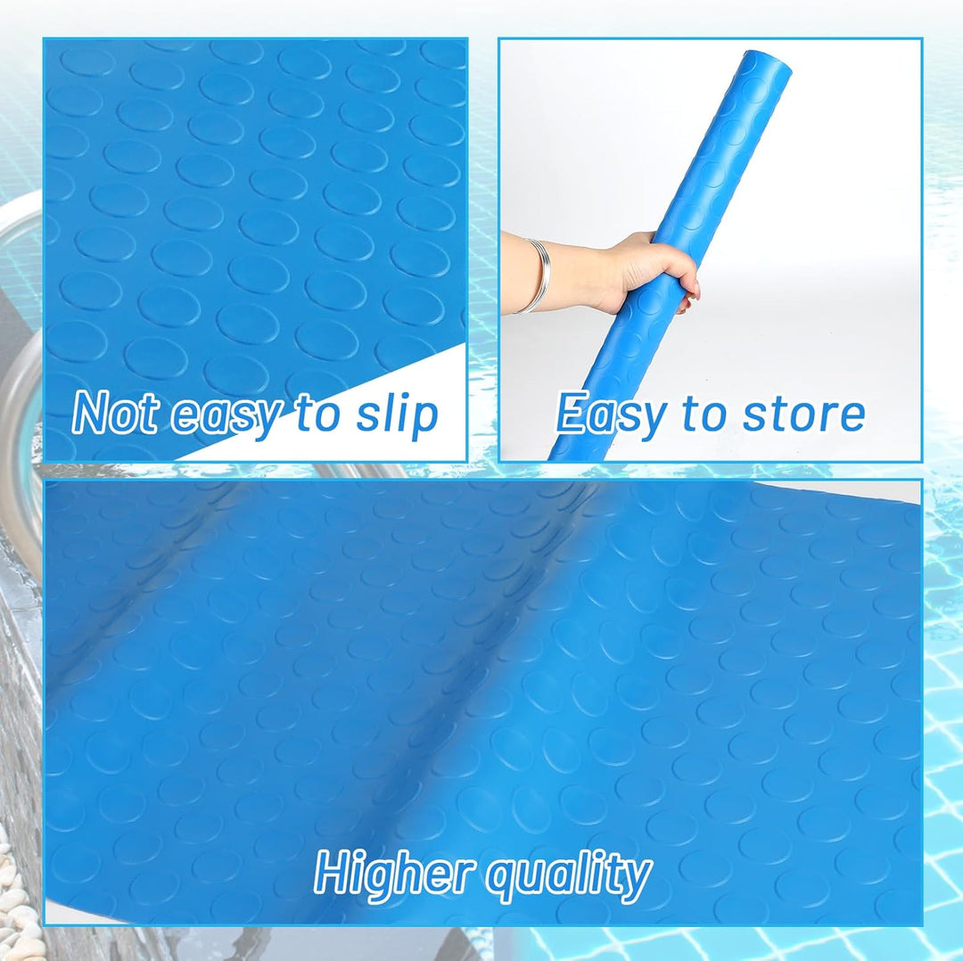 LALAGO Schwimmbadleitermatte, 40x90 cm, Gross Schwimmleitermatte, Poolleitermatte mit Rutschfester T