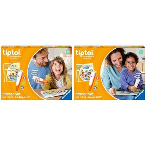 Ravensburger tiptoi Starter-Set 00113: Stift und Wörter-Bilderbuch Kindergarten- Lernsystem für Kind